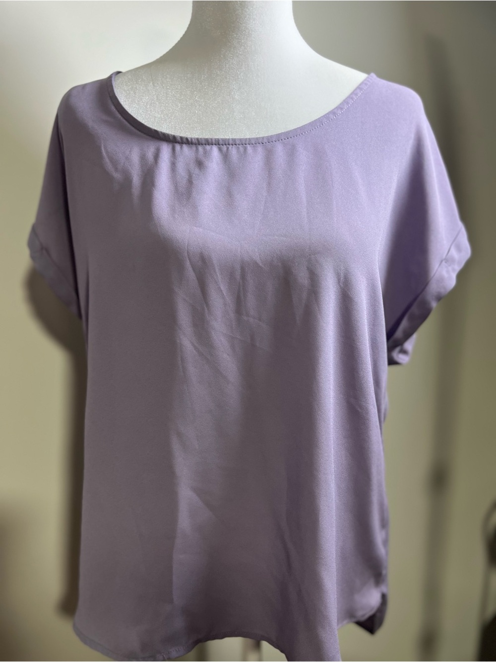 Easy Everyday Scoop-Neck Top in Lavender